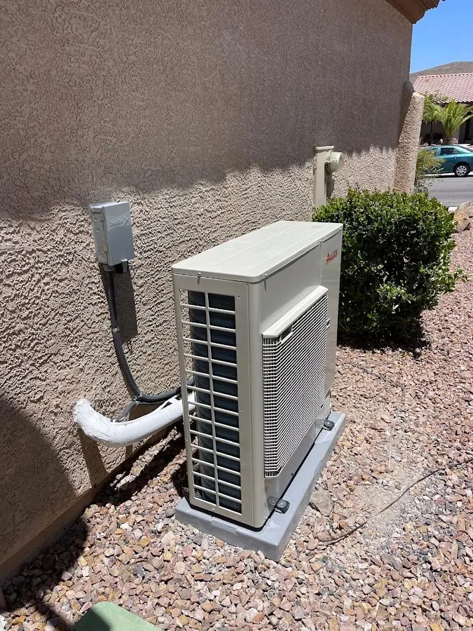 Residential air conditioning condenser unit in Beacon Falls